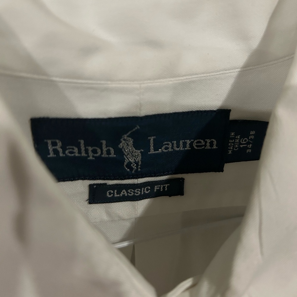 Ralph Lauren white dress shirt, button-down
